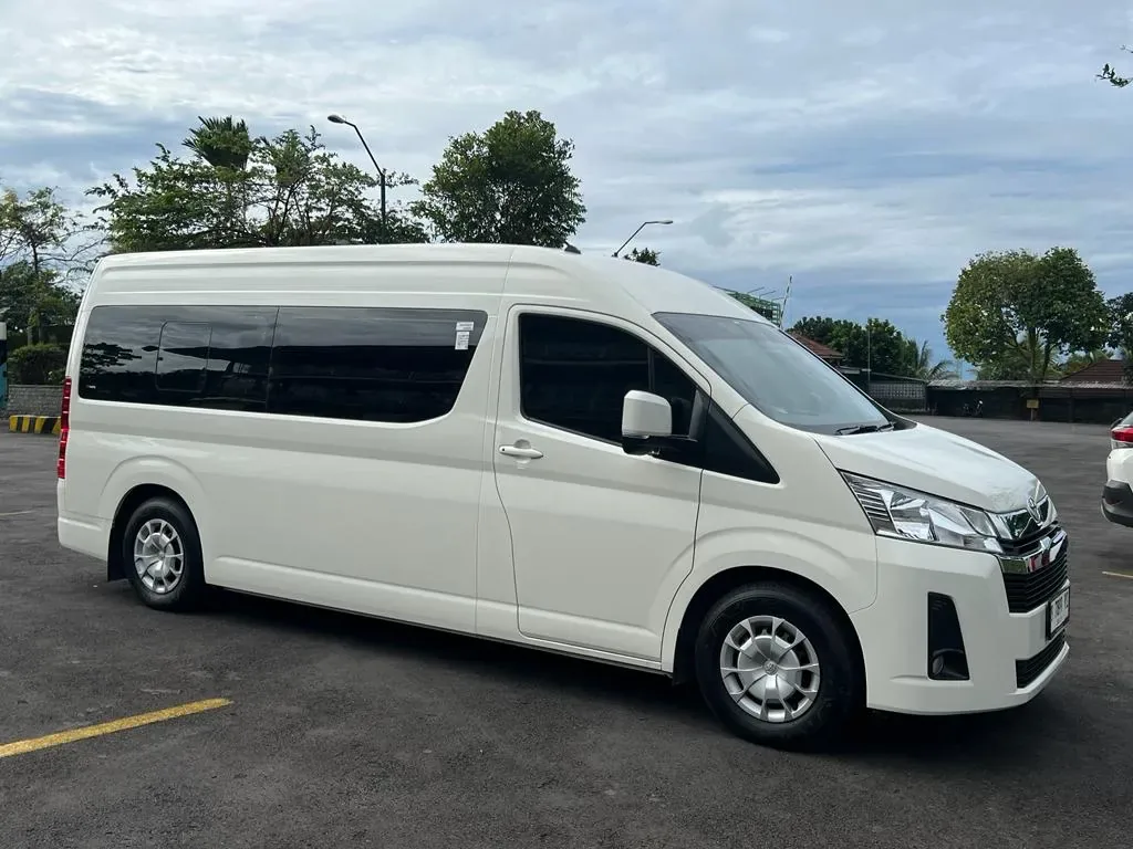 A Toyota HiAce Premio van